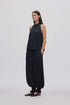 Rabens Saloner Dalvina grossgrain cuff detail pants black